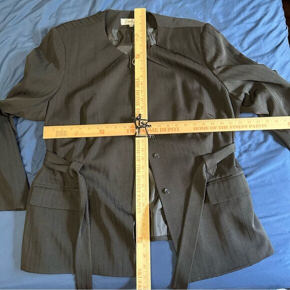 Emily Designs Black Belted Blazer 22W - Picture 8 of 8